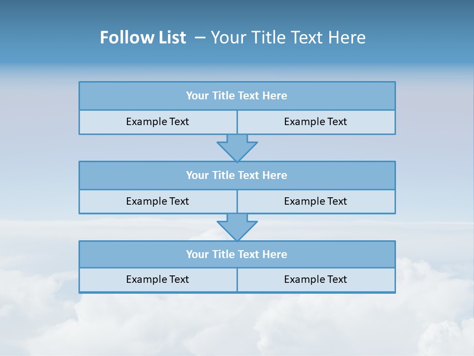Fun Cloudy Clean PowerPoint Template