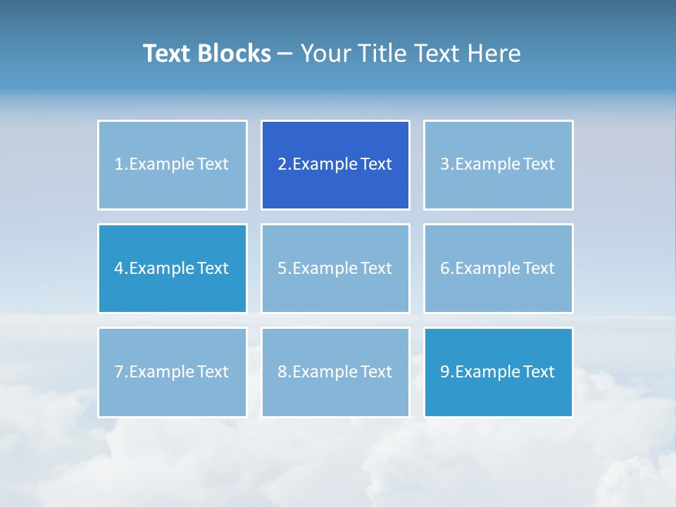 Fun Cloudy Clean PowerPoint Template