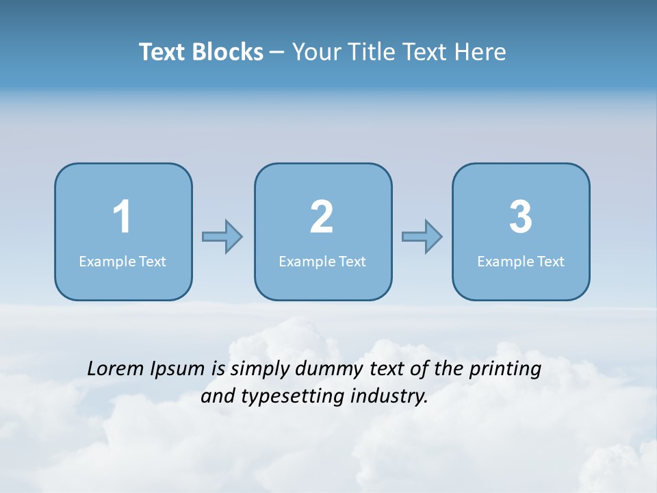 Fun Cloudy Clean PowerPoint Template