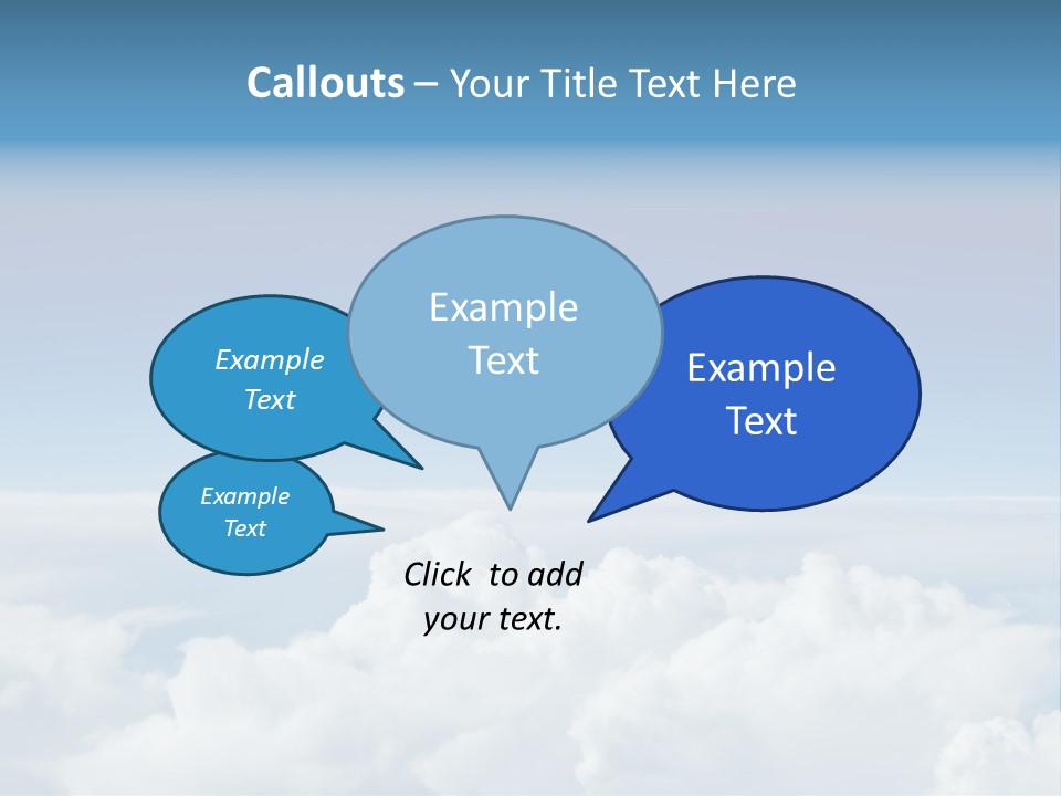 Fun Cloudy Clean PowerPoint Template