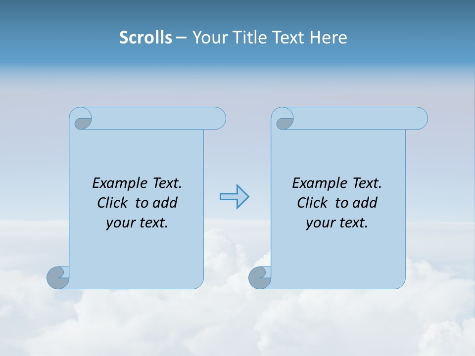 Fun Cloudy Clean PowerPoint Template