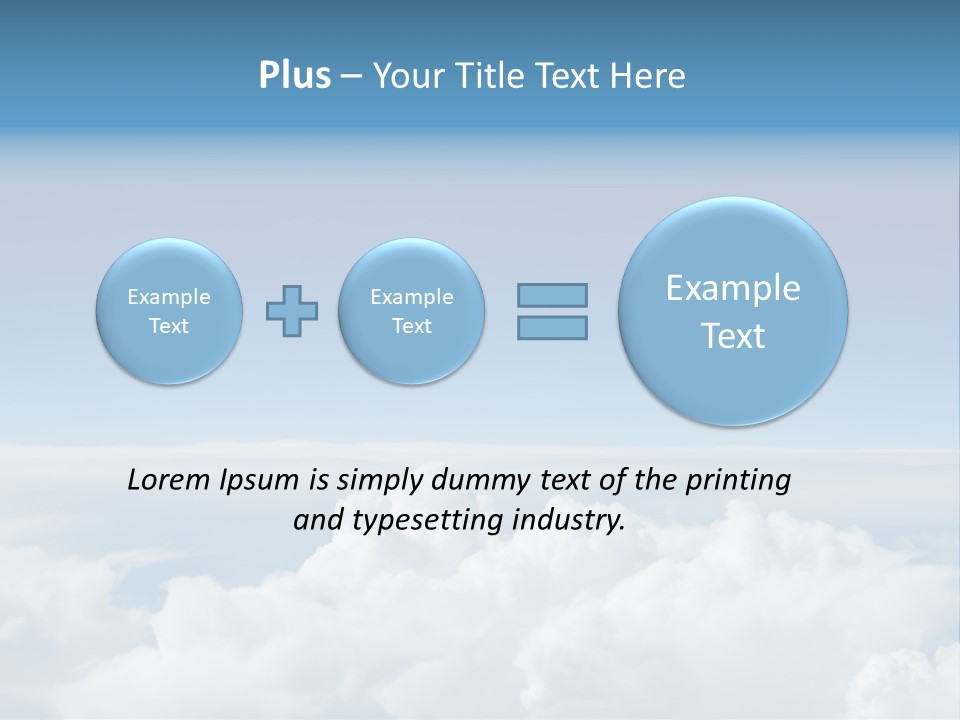 Fun Cloudy Clean PowerPoint Template