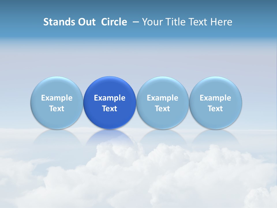Fun Cloudy Clean PowerPoint Template