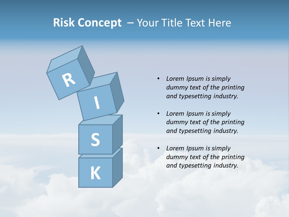 Fun Cloudy Clean PowerPoint Template