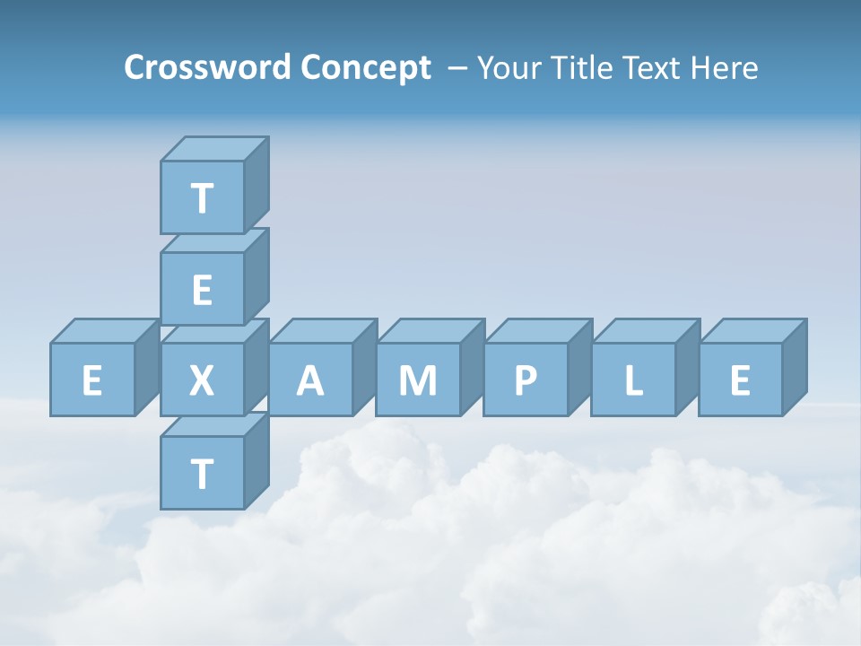 Fun Cloudy Clean PowerPoint Template