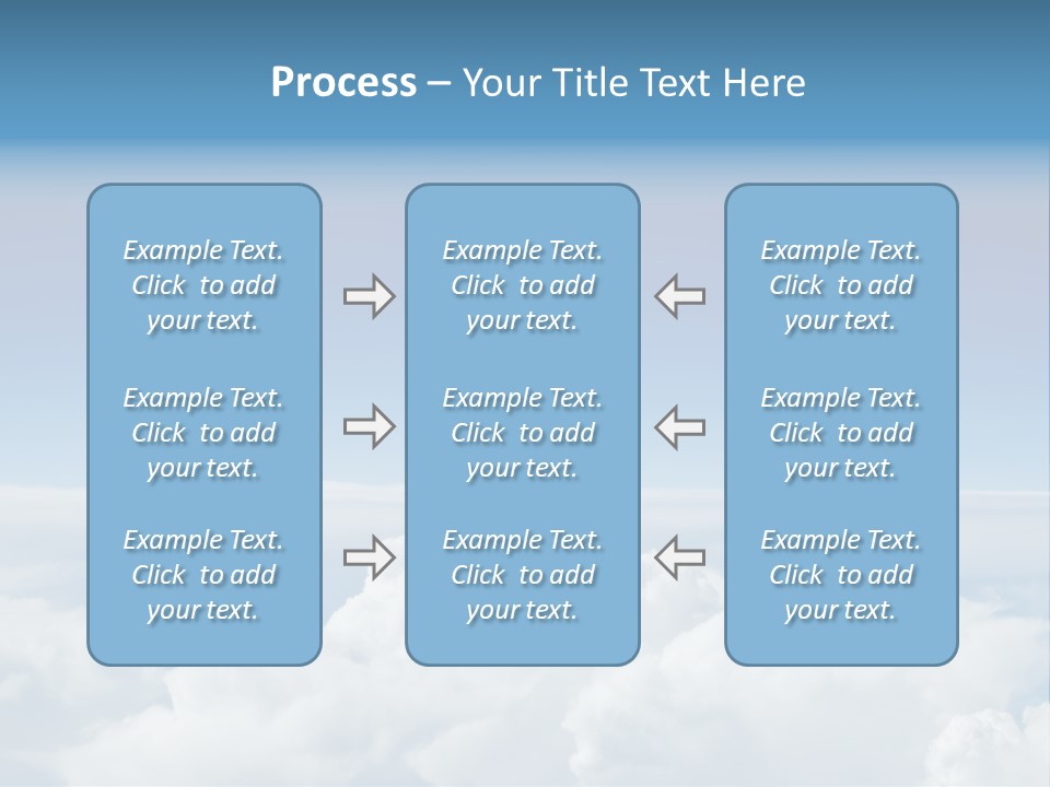 Fun Cloudy Clean PowerPoint Template