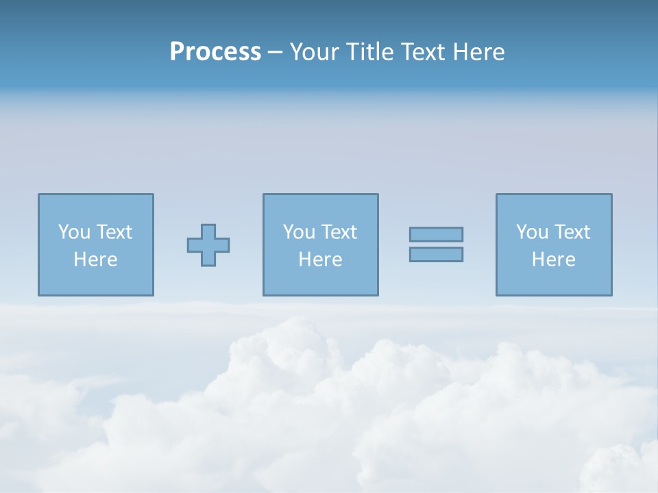 Fun Cloudy Clean PowerPoint Template