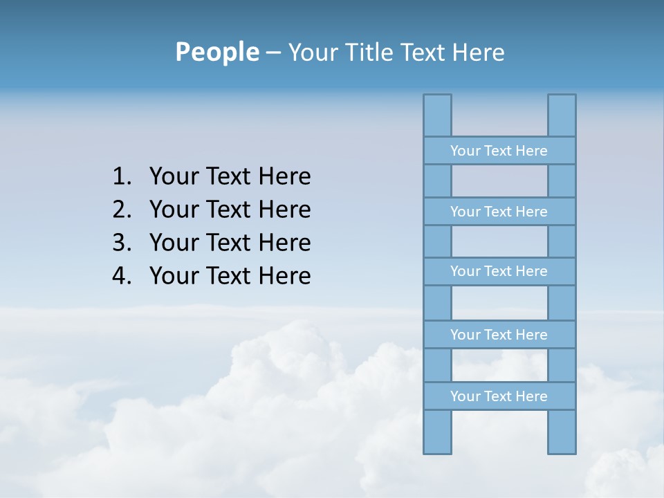 Fun Cloudy Clean PowerPoint Template
