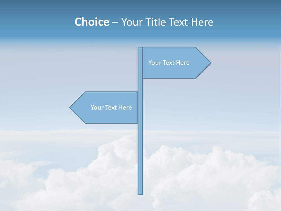Fun Cloudy Clean PowerPoint Template