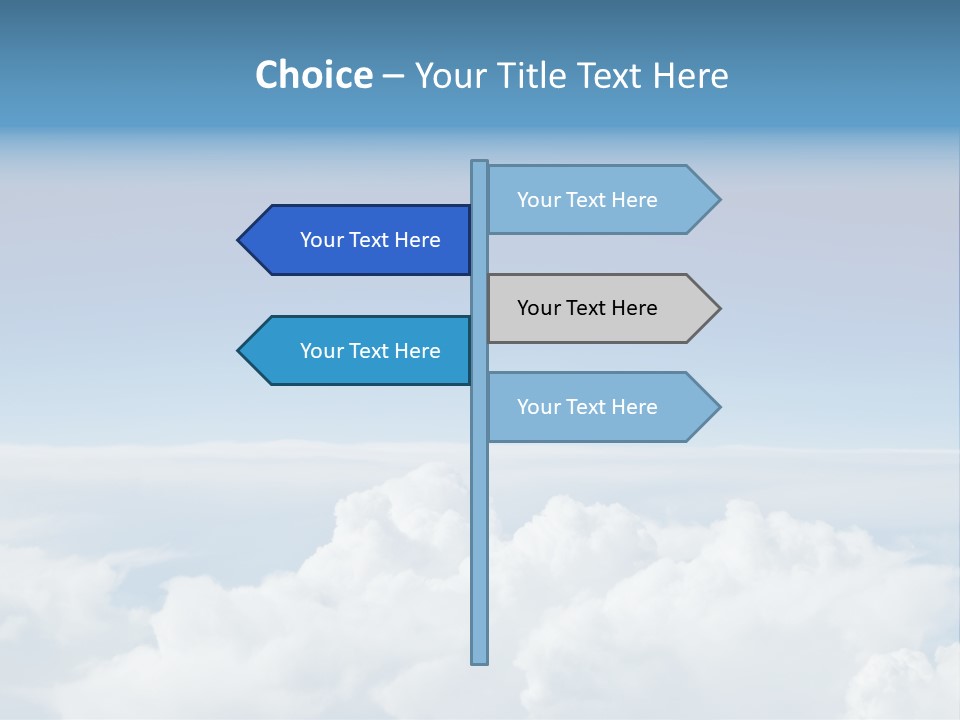 Fun Cloudy Clean PowerPoint Template