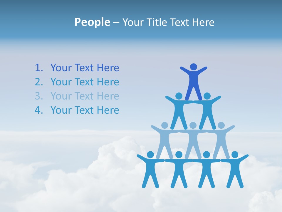 Fun Cloudy Clean PowerPoint Template