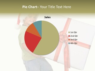 Box Present Lugging PowerPoint Template