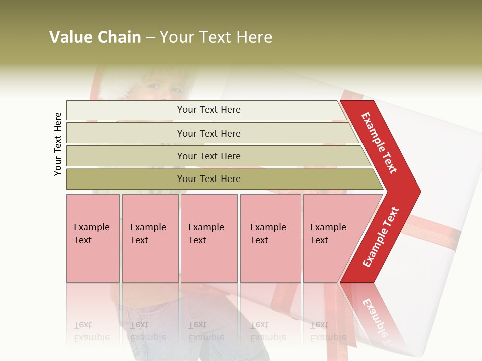 Box Present Lugging PowerPoint Template