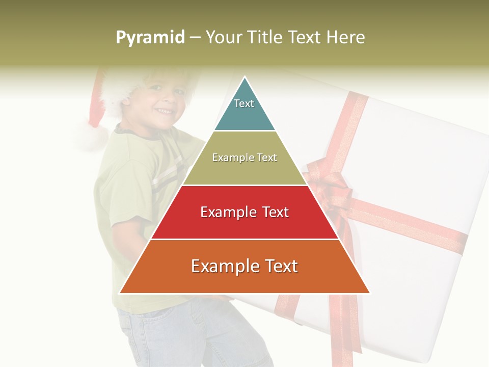 Box Present Lugging PowerPoint Template