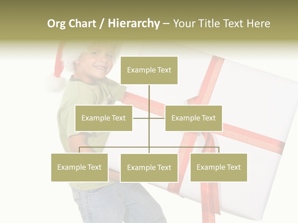 Box Present Lugging PowerPoint Template