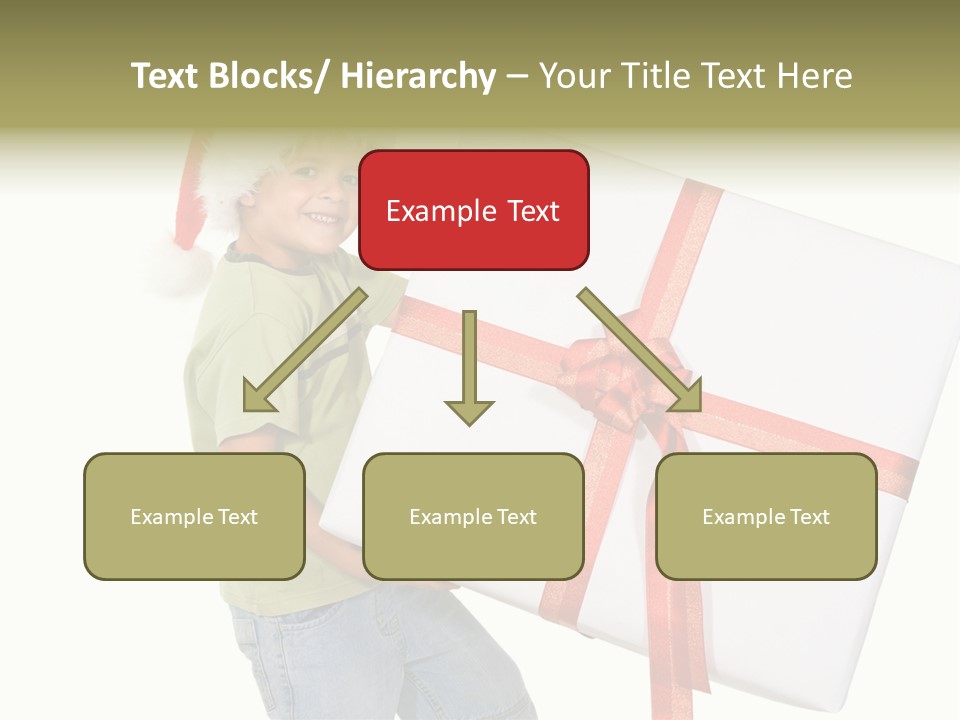 Box Present Lugging PowerPoint Template