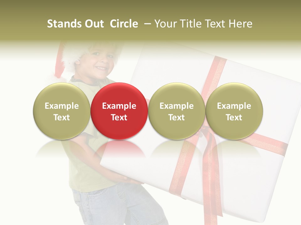 Box Present Lugging PowerPoint Template