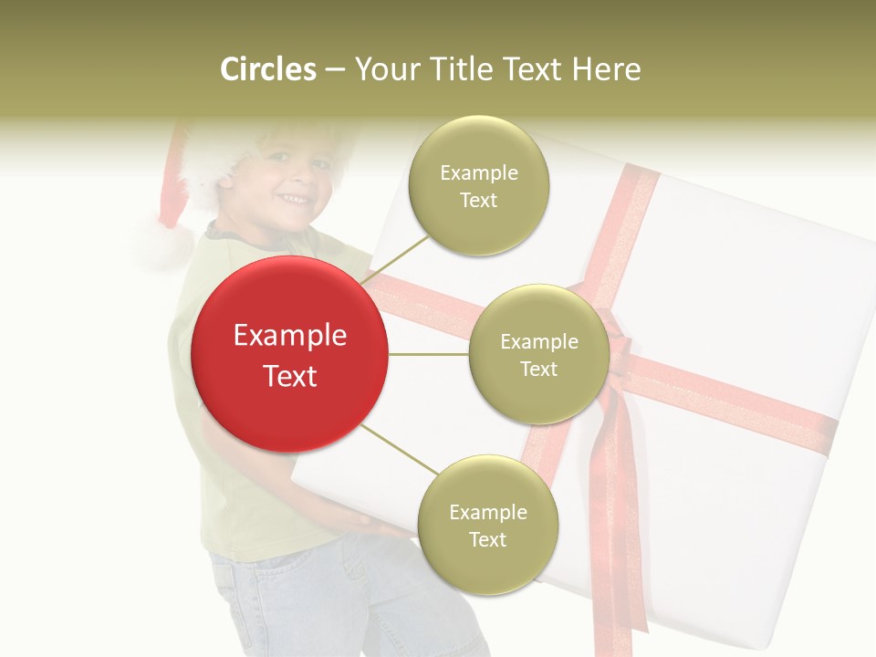 Box Present Lugging PowerPoint Template