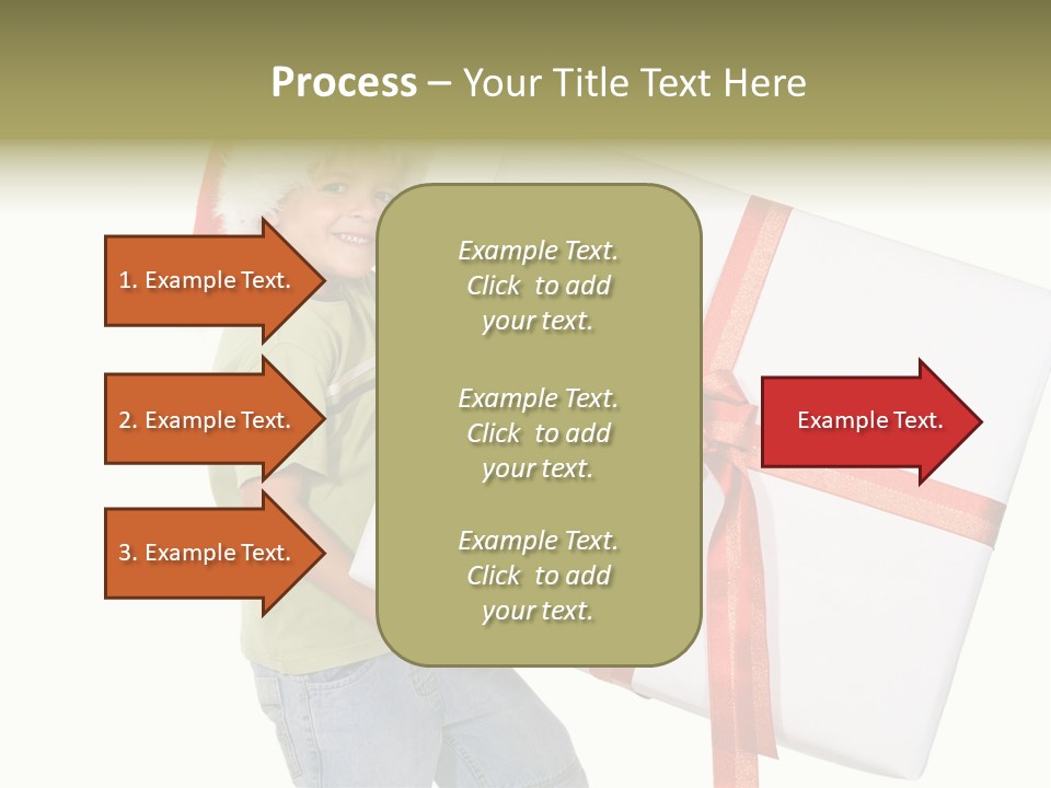 Box Present Lugging PowerPoint Template
