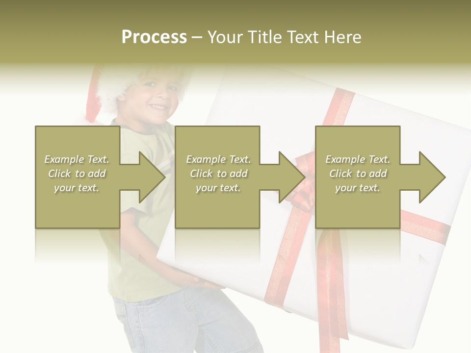 Box Present Lugging PowerPoint Template