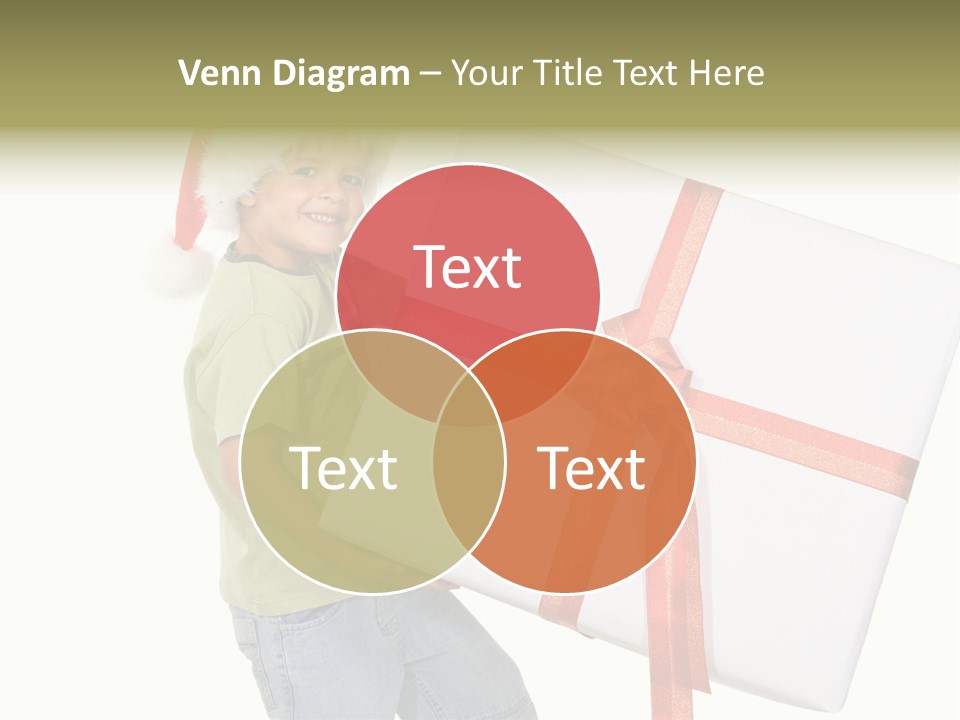 Box Present Lugging PowerPoint Template