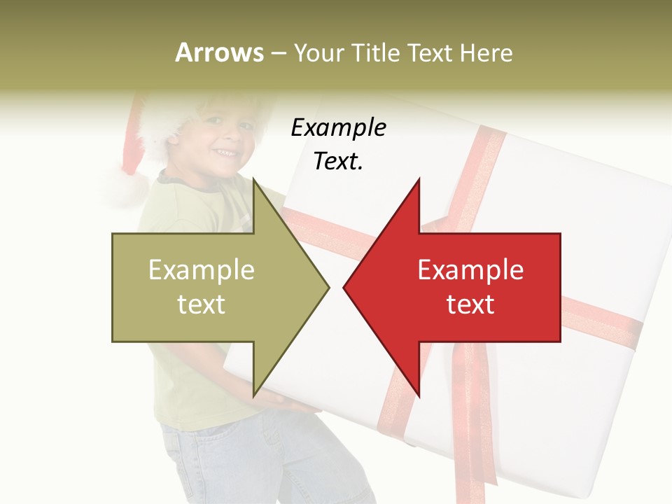 Box Present Lugging PowerPoint Template