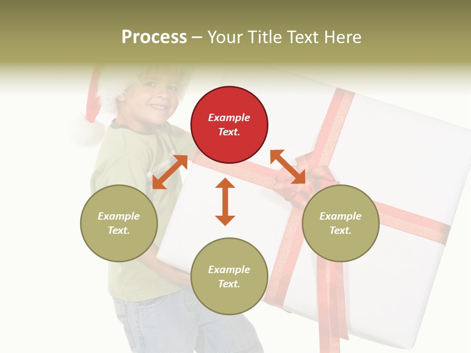 Box Present Lugging PowerPoint Template