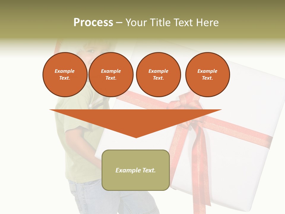 Box Present Lugging PowerPoint Template
