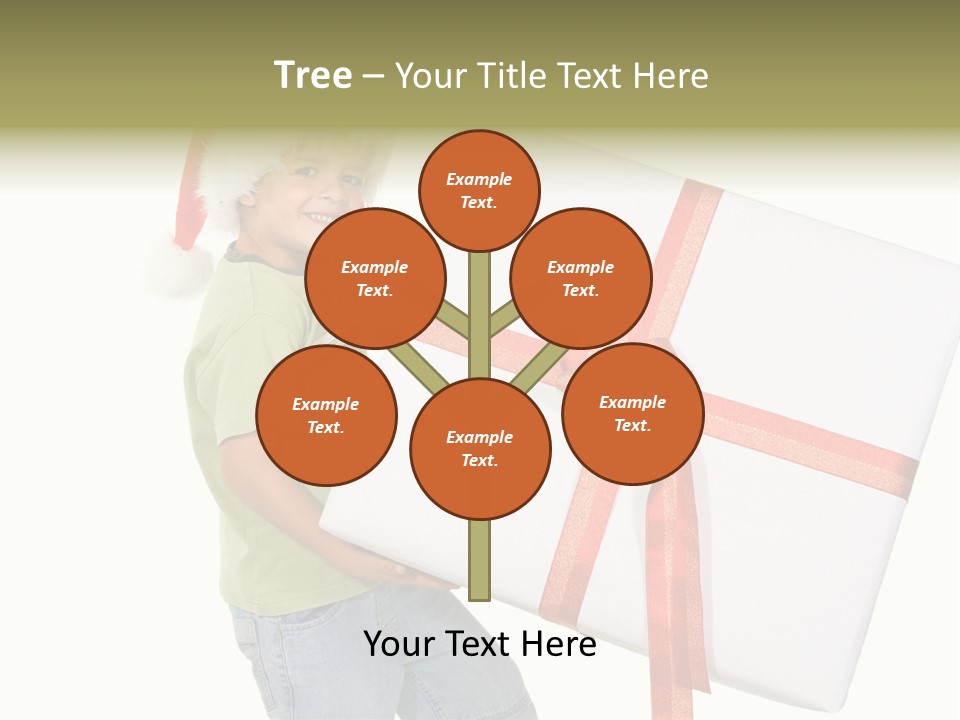 Box Present Lugging PowerPoint Template