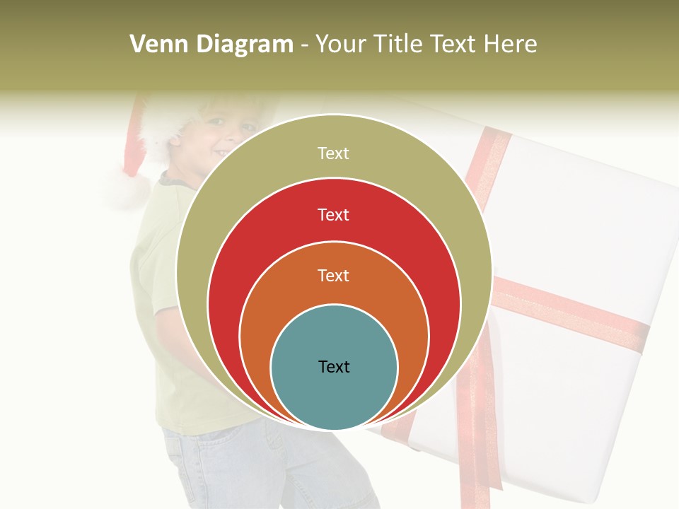 Box Present Lugging PowerPoint Template