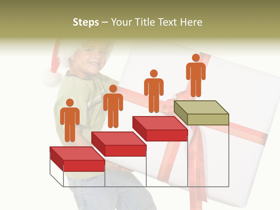 Box Present Lugging PowerPoint Template