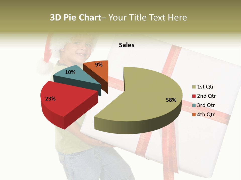 Box Present Lugging PowerPoint Template