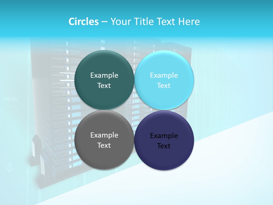 High Networking Cpu PowerPoint Template