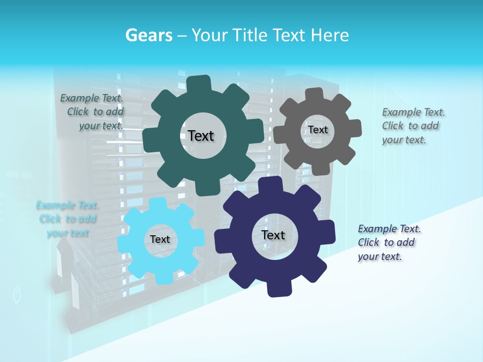 High Networking Cpu PowerPoint Template