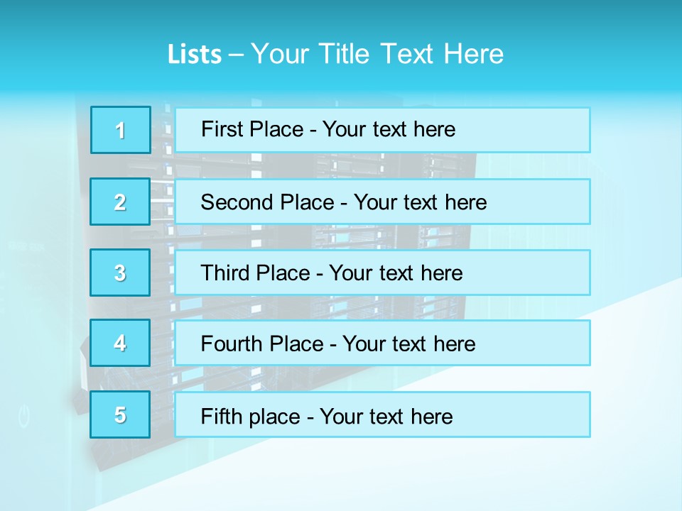 High Networking Cpu PowerPoint Template