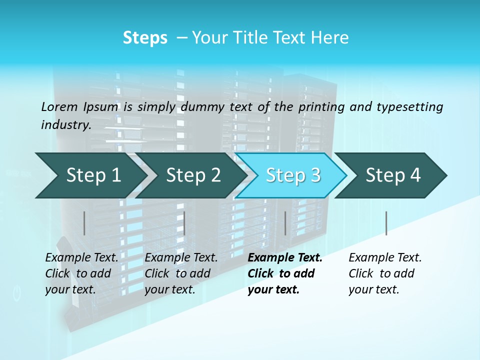 High Networking Cpu PowerPoint Template