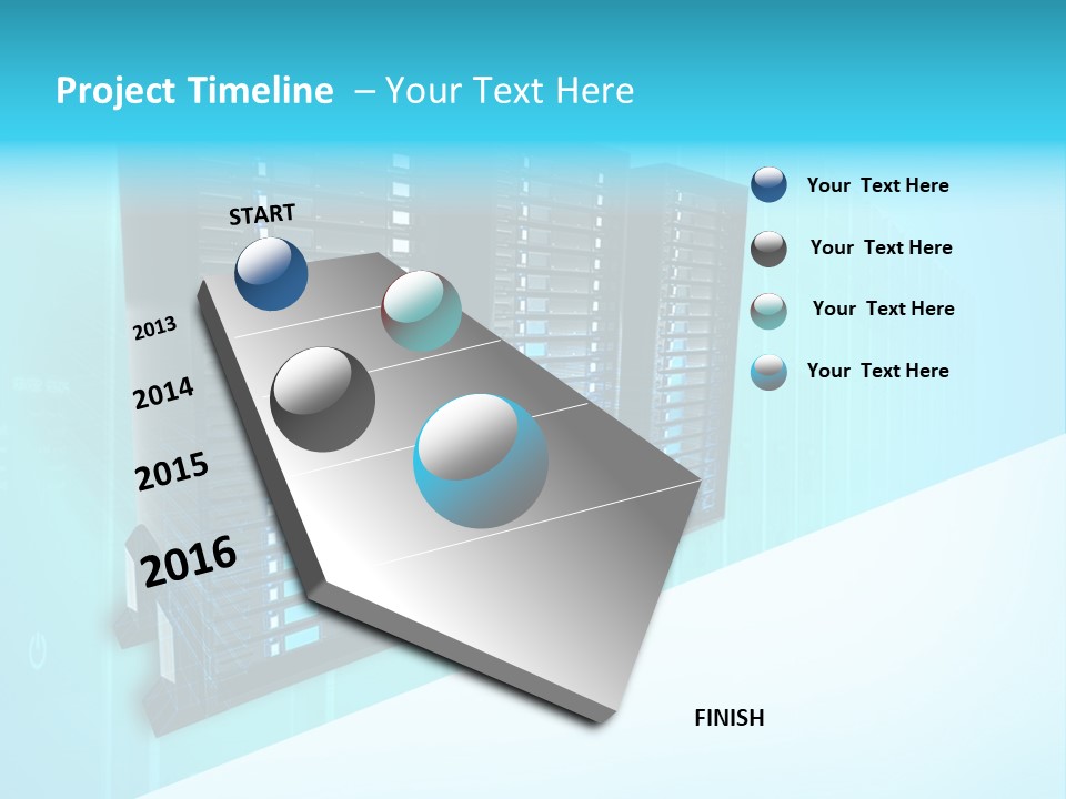 High Networking Cpu PowerPoint Template