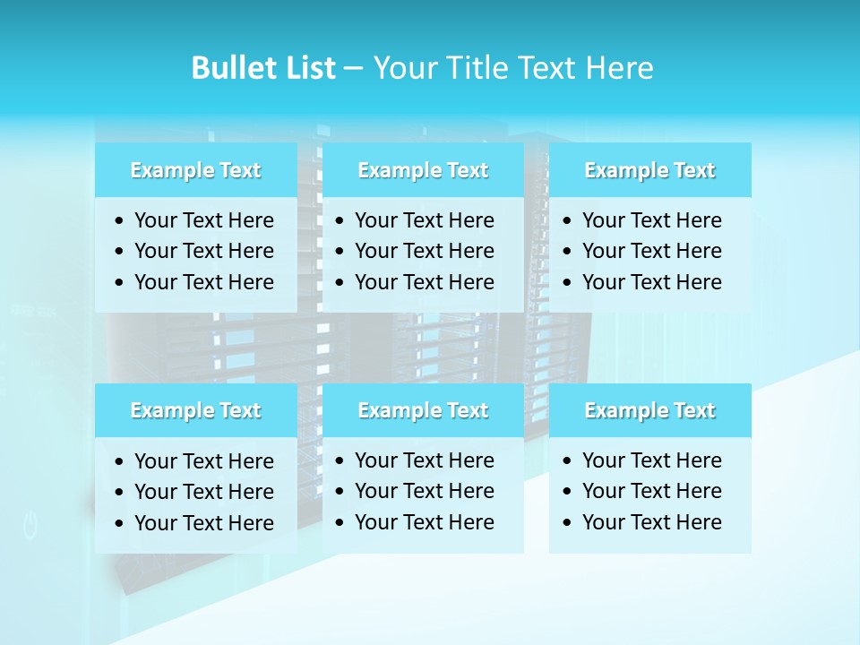 High Networking Cpu PowerPoint Template