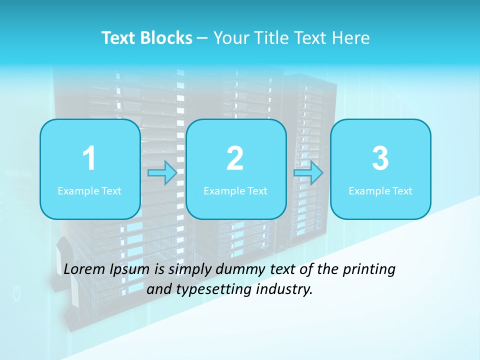 High Networking Cpu PowerPoint Template