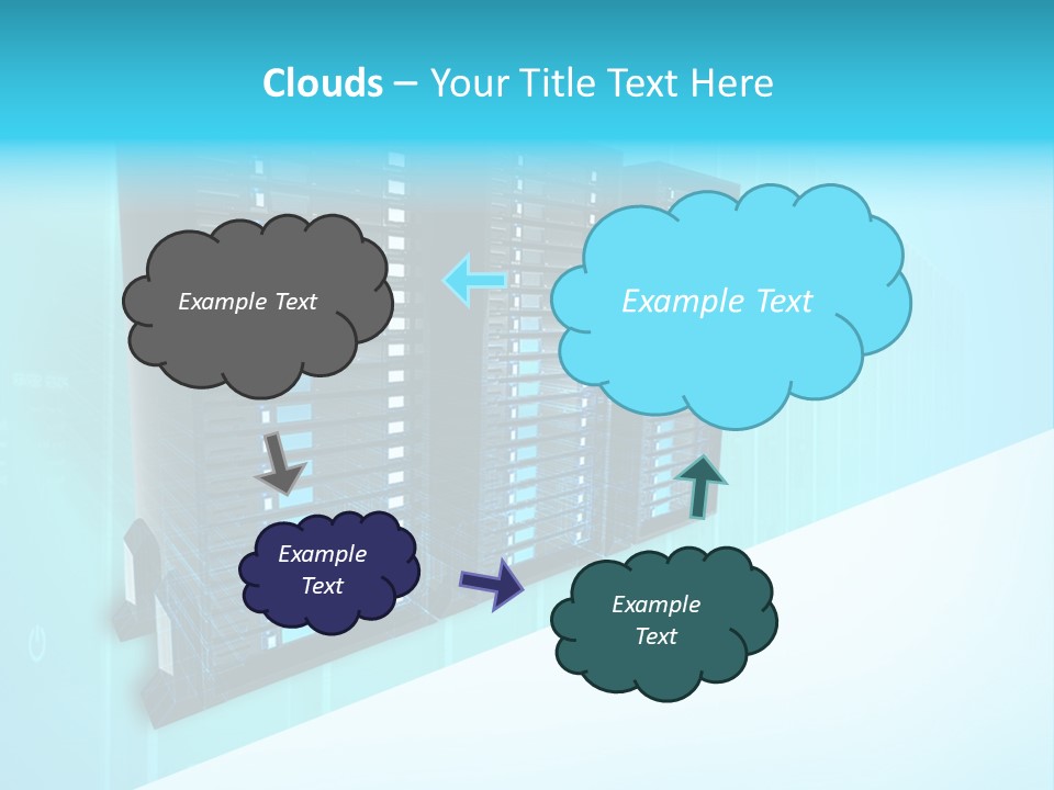 High Networking Cpu PowerPoint Template