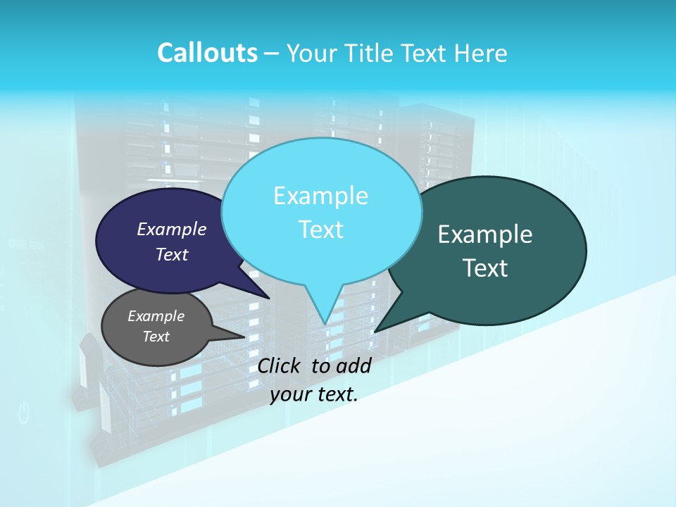 High Networking Cpu PowerPoint Template