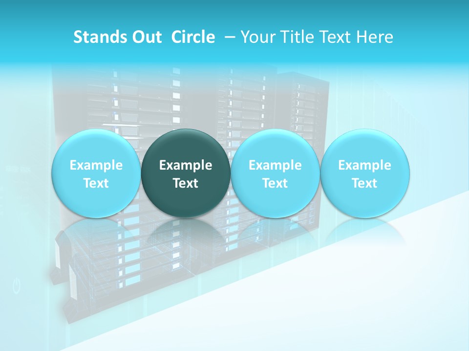 High Networking Cpu PowerPoint Template