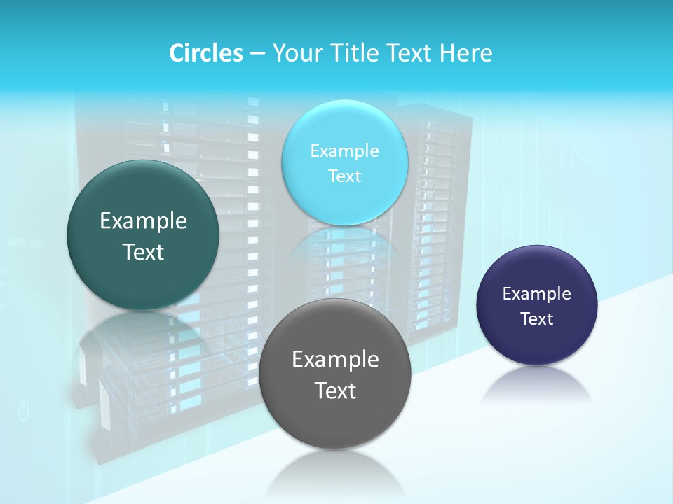 High Networking Cpu PowerPoint Template