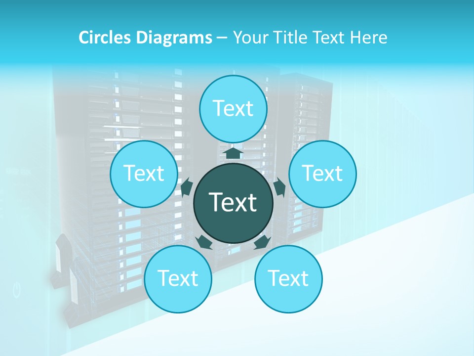 High Networking Cpu PowerPoint Template