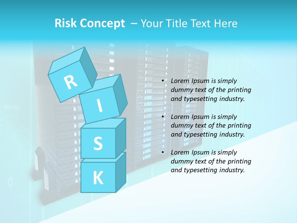 High Networking Cpu PowerPoint Template