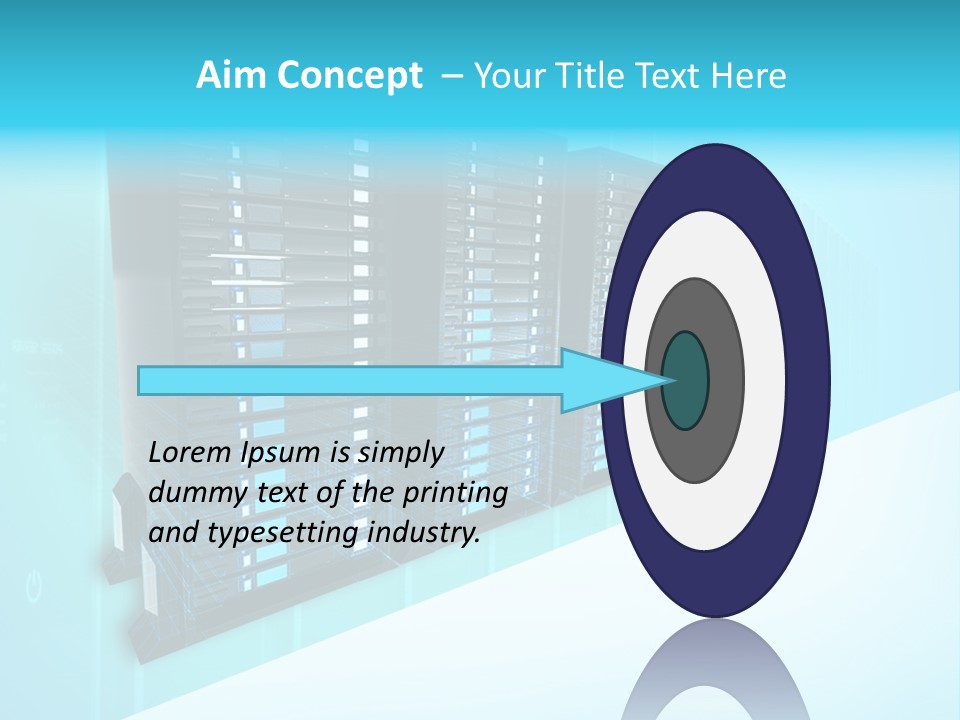High Networking Cpu PowerPoint Template