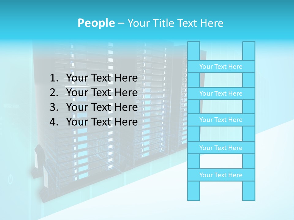 High Networking Cpu PowerPoint Template