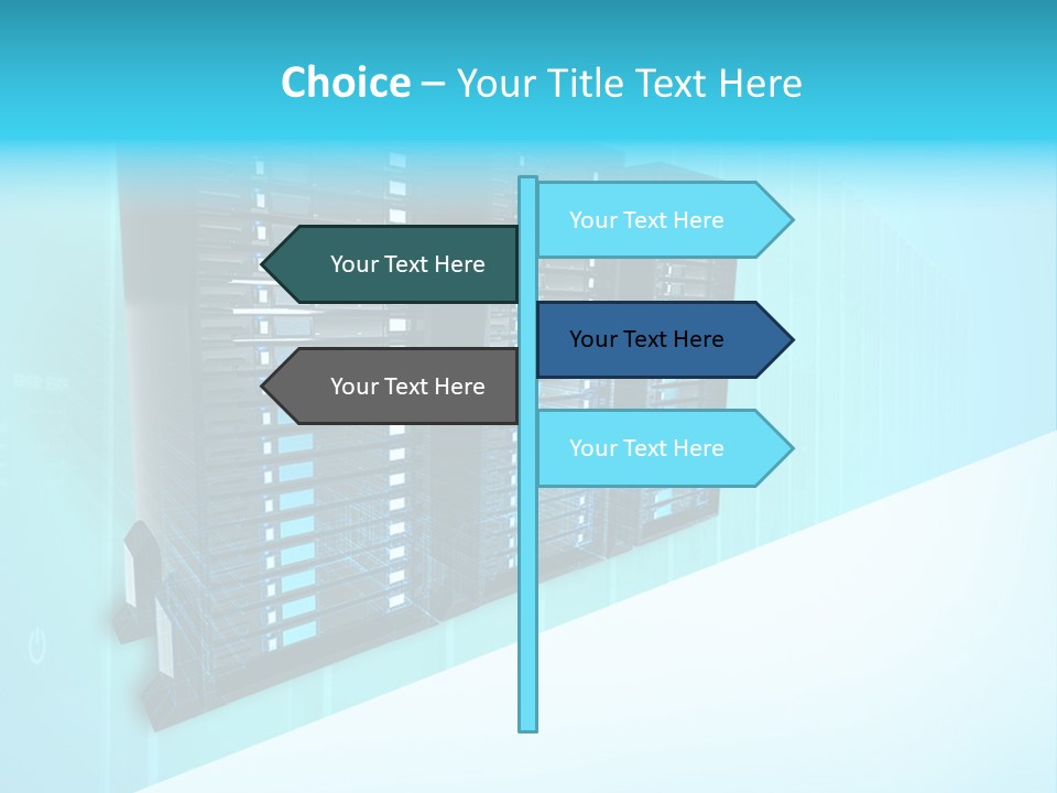 High Networking Cpu PowerPoint Template