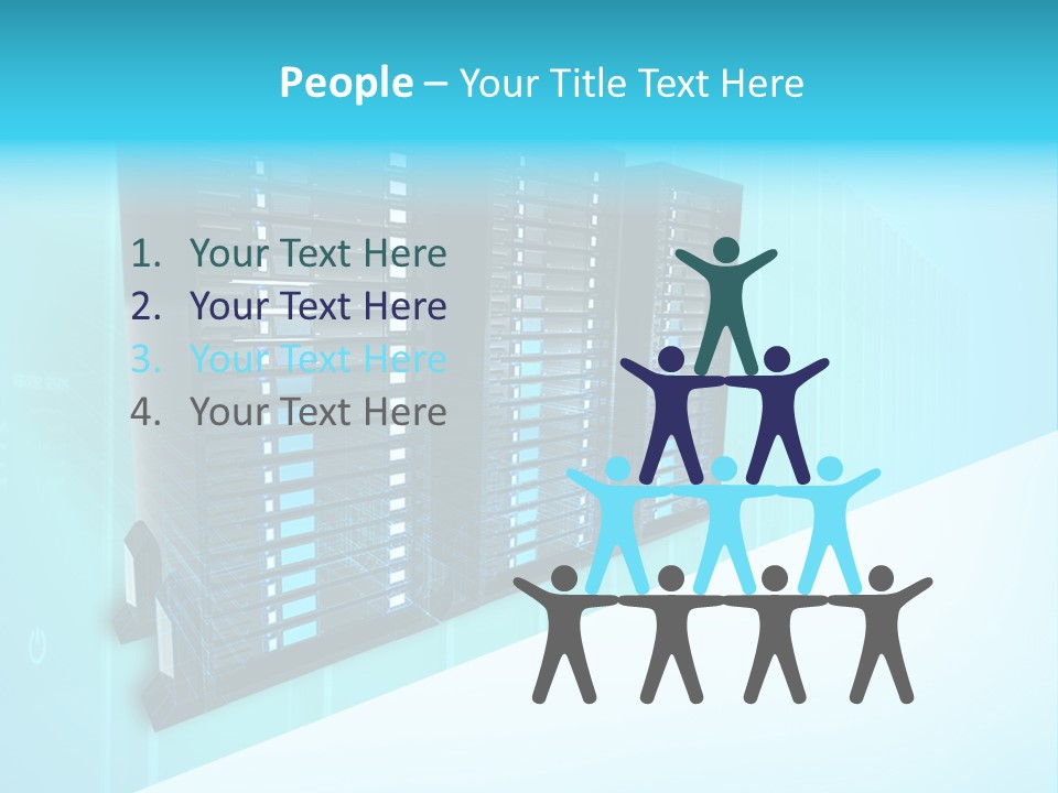 High Networking Cpu PowerPoint Template