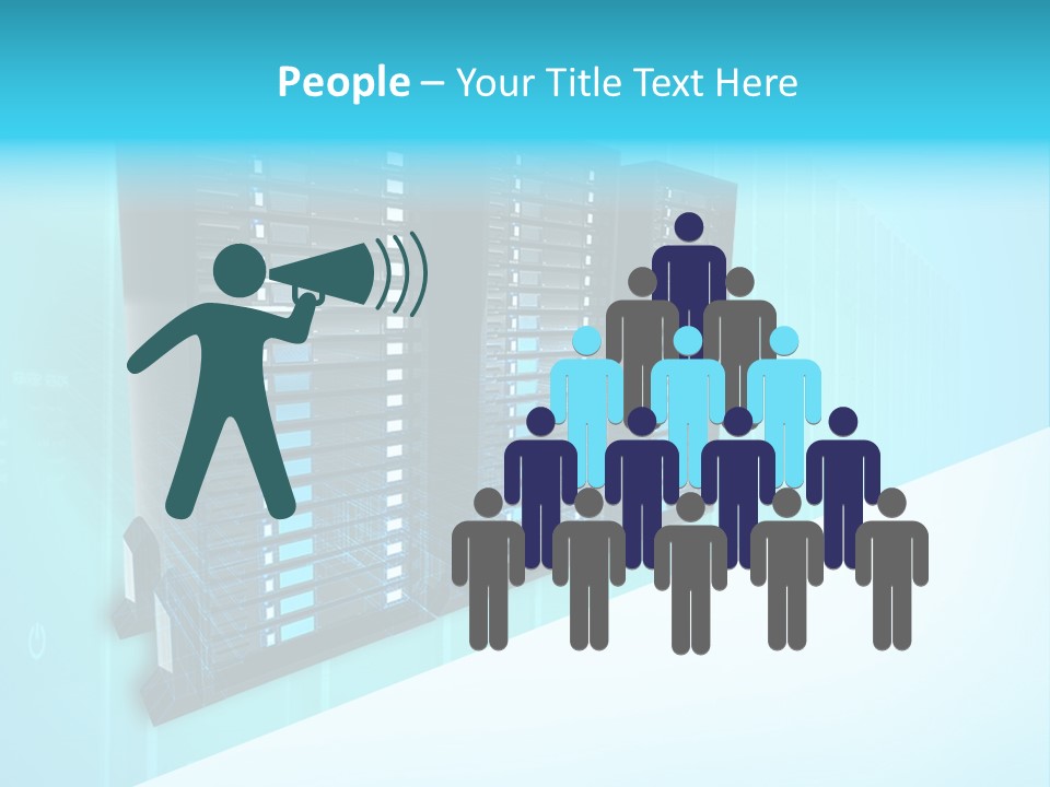 High Networking Cpu PowerPoint Template